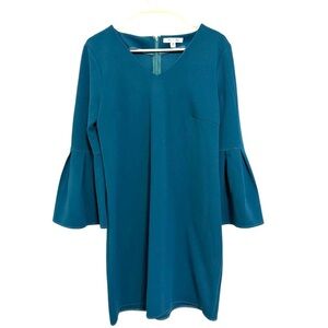 2/$30 She + Sky - Turquoise Bell Sleeve Mini Dress